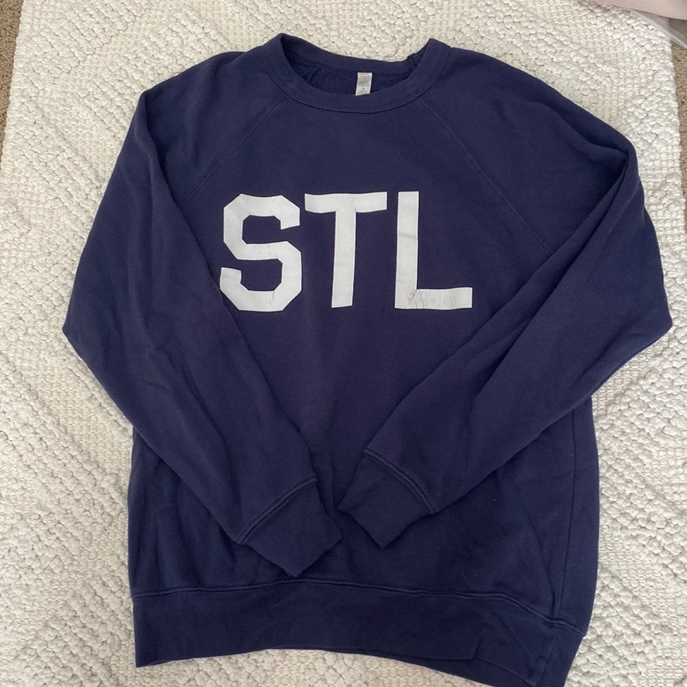 STL navy crewneck